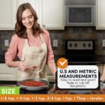 Spring Chef Stainless Steel Measuring Spoons Set of 7 with Leveler, Rectangular Metal Teaspoon & Tablespoon Measuring Spoons for Dry & Liquid Ingredients - Nesting Kitchen Gadgets For Baking & Cooking - Image 4