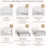 Delta Children Perry 6-in-1 Convertible Crib - Greenguard Gold Certified, Bianca White - Image 5