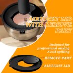 Umite Chef Mixing Bowls with Airtight Lids, 26Pcs Stainless Steel Bowls Set, 3 Grater Attachments & Black Non-Slip Bottoms Size 7, 4, 2.5, 2.0,1.5, 1QT, Great for Mixing & Serving - Image 6