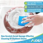 AIDEA Non Scratch Scrub Sponge, 24Count, Sponges for Dishes, Sponges Kitchen, Cleaning Sponge, Cleans Fast Without Scratching, Stands Up to Stuck-on Grime, Cleaning Power for Everyday Jobs - Image 6
