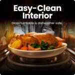 Chefman Countertop Microwave Oven 1.1 Cu. Ft. Digital Stainless Steel Microwave 1000 Watts with 6 Auto Menus, 10 Power Levels, Eco Mode, Memory, Mute Function, Child Safety Lock, Easy Clean - Image 6