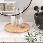 Lazy Susan Organizer for Kitchen,Bamboo Turntable for Cabinet,Pantry,Vanity,Small（Natural） - Image 3