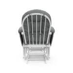 Storkcraft Premium Hoop Glider & Ottoman (White/Gray) — GREENGUARD Gold Certified Nursery Glider, Solid Wood Craftsmanship, Smooth-Gliding Nursery Chair and Ottoman, Award-Winning - Image 13