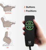 MCombo Power Lift Recliner Chair for Elderly, Lift Chair with Heat and Massage, FSC Certified, USB&Type C Ports, Cup Holders, Fabric 7040 (Medium, Gray) - Image 5