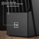 Knife Sets for Kitchen with Block, 15 Piece Knife Set with Built-in Sharpener, Dishwasher Safe, German Stainless Steel, Black - Image 8