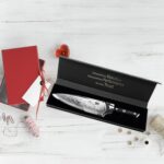 SHAN ZU Chef Knife 8 Inch Japanese Steel Damascus Kitchen Knife, Professional Kitchen Knives Sharp High Carbon Super Steel Kitchen Utility Knife - Image 8