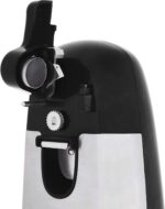 Amazon Basics 3-In-1 Electric Can Opener, Bottle Opener and Knife Sharpener, with Stainless Steel Blade, Magnetic Lid Holder, Automatic, Countertop, 50W, Black - Image 4