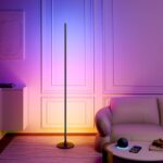 Ailofy Corner Floor Lamp, Corner Lamp Compatible with Alexa & Google Assistant, 16 Million DIY Colors, Sync with Music, App Control, Timer Setting, LED Floor Lamp for Living Room and Bedroom, Black - Image 2