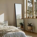 Delma Wall Full Length Mirror,Standing Mirror Full Body,Large Floor for Wall Door Bedroom Bathroom Living Room with Aluminium Frame(with Stand,56x15-Black) - Image 8