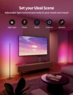 Ailofy Corner Floor Lamp, Corner Lamp Compatible with Alexa & Google Assistant, 16 Million DIY Colors, Sync with Music, App Control, Timer Setting, LED Floor Lamp for Living Room and Bedroom, Black - Image 4