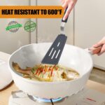 Silicone Spatula Turner Set of 3, Beijiyi 600°F Heat Resistant Cooking Spatulas for Nonstick Cookware, Large Flexible Kitchen Utensils BPA Free Rubber Spatula Set for Egg, Pancake, Fish, Burger - Image 4