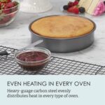 Chicago Metallic Professional 3-Piece Round Cake Pan Set of 6, 8, 10 inch Premium Nonstick Bakeware, Heavy-Weight Carbon Steel for Even Baking, Perfect for Layer Cakes - Image 4