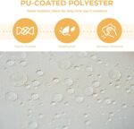 Grand patio 7-Piece Wicker Patio Furniture Set, Boho Outdoor Conversation Set Sectional Sofa with Water Resistant Thick Cushions and Coffee Table, Cream - Image 6