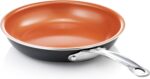 Gotham Steel 9.5 Inch Copper Non Stick Frying Pans, Ceramic Non Toxic Frying Pans Nonstick Skillet Made Without PFOA PFOS, Lightweight, Stay Cool Handle, Oven and Dishwasher Safe - Image 2