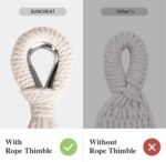 SUNCREAT Large Hammock for Tree, Outdoor Tree Fabric Hammock Only, Coffee Stripes - Image 7