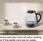 Chefman Electric Kettle with Tea Infuser, 1L 1500W, Removable Lid for Easy Cleaning, Boil-Dry Protection, Stainless Steel Filter, BPA Free, Auto Shut Off Hot Water Boiler, Small Electric Tea Kettle - Image 8