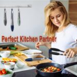 Kitchen Tongs, Stainless Steel Silicone Tongs for Cooking 600ºF High Heat-Resistant BBQ Grilling Locking Tongs, Set of 2-9" and 12" Classic Blue - Image 6