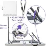 Gocamptoo Folding Table,4ft Indoor Outdoor Heavy Duty Portable Folding Square Plastic Dining Table w/Handle, Lock for Picnic, Party, Camping (4 FT) … - Image 6