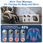 Massage Chair Full Body, Zero Gravity Massage Chair 2025 for Back Fatigue with 10 Fixed Rollers, Airbags, Phone Controller, Heating, Bluetooth Speaker, Nightlights for Living Room, Bedroom - Image 4