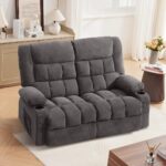 Recliner Loveseat with Cup Holders for Living Room Love Seat Manual Oversized Recliner with Ergonomic, Side Pocket for Adult - Image 10