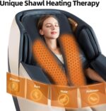 MassaMAX MT339 4D Massage Chair, 2025 Full Body Shiatsu Recliner with Electric Extendable Footrest, Zero Gravity, SL Track, Deep Yoga Stretch, Foot Rollers, and Heating (Magic Black) - Image 7