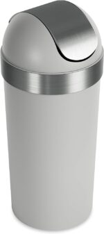 Umbra Venti Kitchen Trash Can with Swing Top Lid, Large 16-Gallon (62 L) Capacity, Grey - Image 11