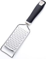 Rainspire Professional Cheese Graters for Kitchen Stainless Steel Handheld, Metal Lemon Zester Grater With Handle For Cheese, Chocolate, Spices, Kitchen Gadgets And Tools, Soft Grip Handle, Black - Image 9