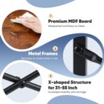 DUMOS 32 Inch Office Small Computer Desk Modern Simple Style Writing Study Work Table for Home Bedroom - Wood Brown - Image 6