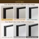 TETOTE Black Mirror for Bathroom Sink 24" x 36" Matte Black Beveled Metal Frame Bathroom Vanity Rectangle Mirror for Wall, Modern Farmhouse, Tempered Glass, Shatterproof, Stronger Frame - Image 10