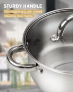 Cook N Home 8 Quart Stainless Steel Stockpot with Lid - Image 9