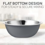 COOK WITH COLOR Stainless Steel Mixing Bowls Set - Nesting Bowls, 6 Pieces, Grey - Image 8