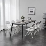 Simpli-Magic Folding Chairs with Padded Cushion and Back, Padded Folding Chairs (6 Pack) for Home and Office, Indoor and Outdoor Events, White - Image 3