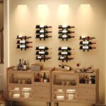 3 Bottle Wall Mount Wine Rack, Wall Mounted Wine Bottle Racks for Display and Storage, Hanging Black Metal Bottle Holder for Home Bar, Dining Room - Image 7