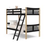 Storkcraft Caribou Twin-Over-Twin Bunk Bed (Black with Natual) – GREENGUARD Gold Certified, Converts to 2 Individual Beds - Image 14