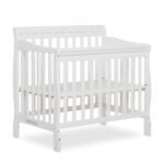 Dream On Me Aden 4-in-1 Convertible Mini Baby Crib in White, GreenGuard Gold & JPMA, Sustainable Pinewood, Non-Toxic Finish, 3-Levels, Converts to Mini Day & Twin-Size Bed (Rail Sold Separately) - Image 2