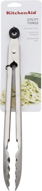 KitchenAid Stainless Steel Utility Tongs, 12 Inch - Image 3