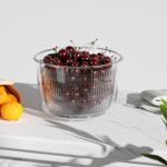 Cambom Salad Spinner Lettuce Spinner, Wash, Spin & Dry Salad Greens, Vegetable Washer Salad Dryer With Rotary Handle for Fruits & Vegetables, High Efficiency Vegetable Spinner Kitchen Gadget 3Qt Black - Image 4