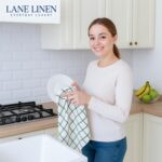 LANE LINEN Kitchen Towels Set - Pack of 12 Cotton Dish Towels for Drying Dishes, 18”x 28”, Premium Hand Towels, Tea Towel, Quick Drying Kitchen Towel Set - Olive - Image 5