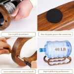 Navtcow Wine Rack and Water Bottle Organizer 2 in 1 for Cabinet and Countertop - Adjustable in 2 Sizes (Acacia Wood 2 Tier) - Image 5