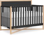 Dream On Me Owen 5-in-1 Convertible Full-Size Baby Crib in Matte Black, GreenGuard Gold & JPMA, Converts to Toddler, Day, & Full-Size Bed, Non-Toxic Paint, Safe Sleep Environment - Image 2
