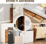 TEMI Small Computer Desk Folding Table - 35.8" Foldable Office Desk, No Assembly, Perfect for Small Spaces in Bedroom, Dorm, or Apartment, Portable Mini Desk or Study Table with Compact Design, Brown - Image 6