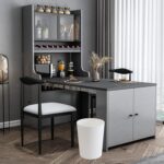 UUJOLY Plastic Small Trash Can Wastebasket, Garbage Container Basket for Bathrooms, Laundry Room, Kitchens, Offices, Kids Rooms, Dorms, (White, 1.8 Gallon) - Image 5