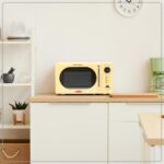Nostalgia NRMO7YW6A Retro Compact Countertop Microwave Oven, 0.7 Cu. Ft. 700-Watts with LED Digital Display, Child Lock, Easy Clean Interior, Yellow - Image 7