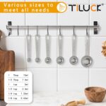 TILUCK Stainless Steel Measuring Spoons Set,Coffee Scoop Spoon,Kitchen Gadgets for Cooking & Baking,Set of 6 - Image 3