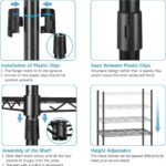 VIPEK V5C Heavy Duty Covered Clothes Rack Portable Bedroom Armoires Rack, Black Metal Clothing Rack with Black Cover, Adjustable Custom Freestanding Closet Wardrobe, Max Load 800LBS - Image 9