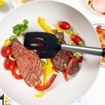 3Pcs Silicone Spatula Set Heat Resistant Spatulas for Nonstick Cookware Fish Turner Plastic Spatulas Rubber Wok Spatula, Long Large Spatula Silicone Cooking Use Kitchen Utensils Set - Image 5