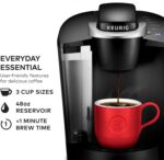 Keurig K-Classic Single Serve K-Cup Pod Coffee Maker, with 3 Brew Sizes, 48oz Removable Reservoir, Black - Image 3