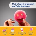 Scrub Daddy Scrub Mommy Sponges - Dish Scrubber + Non-Scratch Cleaning Sponges Kitchen, Bathroom + Multi-Surface Safe - Dual-Sided Dish Sponges for Scrubbing - Online Exclusive (3 Count) - Image 5