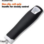 Rainspire Professional Cheese Graters for Kitchen Stainless Steel Handheld, Metal Lemon Zester Grater With Handle For Cheese, Chocolate, Spices, Kitchen Gadgets And Tools, Soft Grip Handle, Black - Image 5