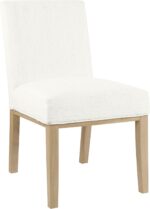 HomePop Kolbe Upholstered Dining Chair - Stain-Resistant Woven Fabric, 19.5" Seat Height, Ideal for 29-31 Inch Tables (Single Pack) - Image 2